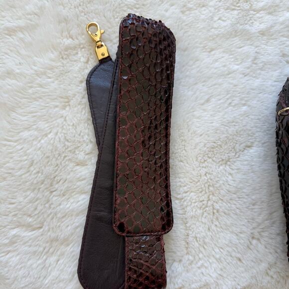 NEW!!! KARA ROSS python skin satchel bag large Retail 2950$ - Picture 12 of 13